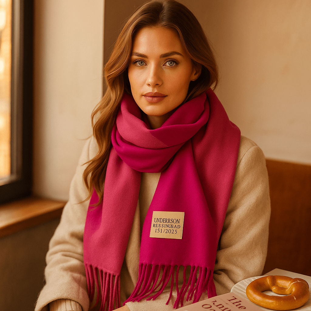 Bufanda de Pashmina Suave Reversible Mujer