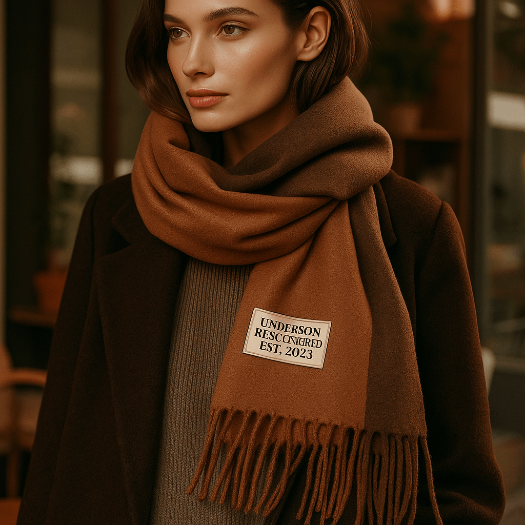 Bufanda de Pashmina Suave Reversible Mujer