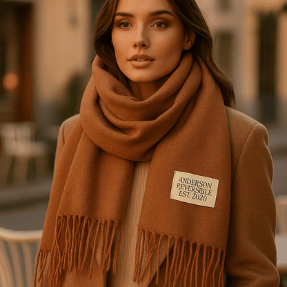 Bufanda de Pashmina Suave Reversible Mujer