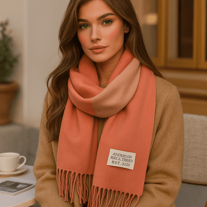 Bufanda de Pashmina Suave Reversible Mujer