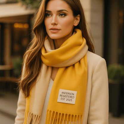 Bufanda de Pashmina Suave Reversible Mujer