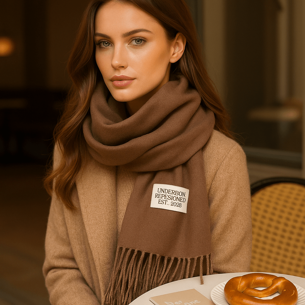 Bufanda de Pashmina Suave Reversible Mujer