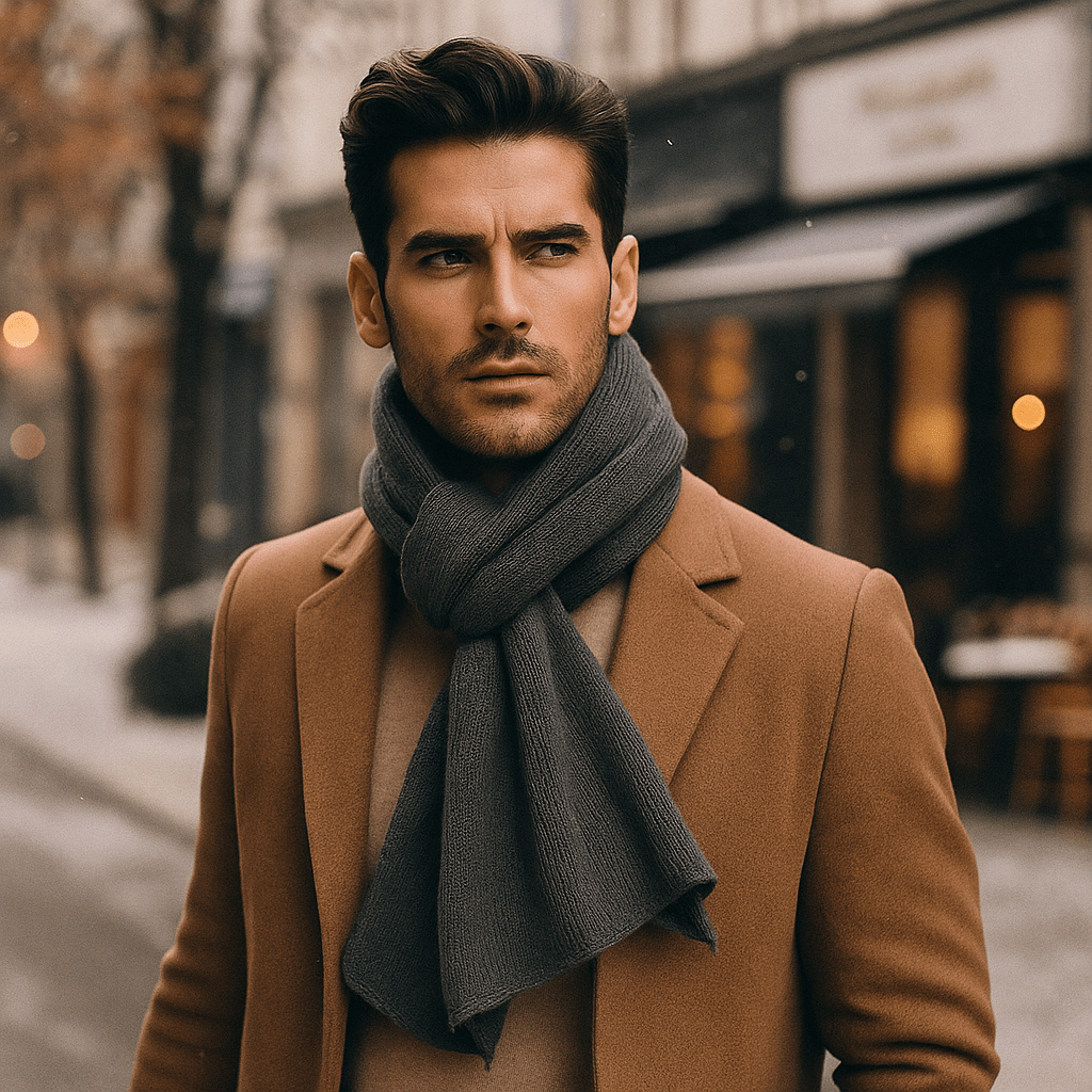 Bufanda de Punto Suave Unisex Cachemira