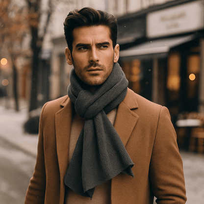 Bufanda de Punto Suave Unisex Cachemira
