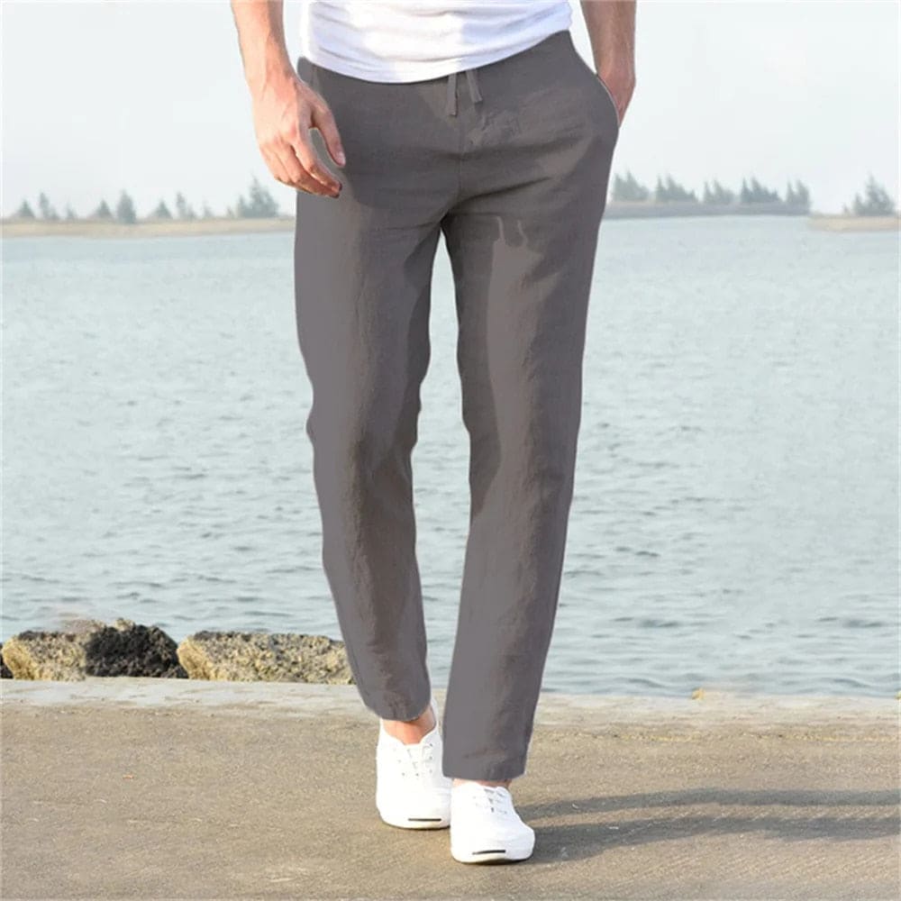 Pantalón recto ligero y cómodo