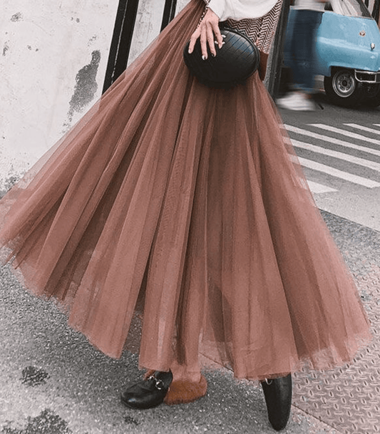 Falda Mujer Larga Cintura Alta Ligera - Vestiria