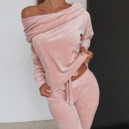Conjunto de salón de terciopelo Elegante sin mangas - Vestiria