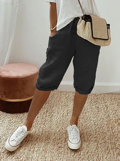 Pantalones Cortos Mujer Algodón Frescos