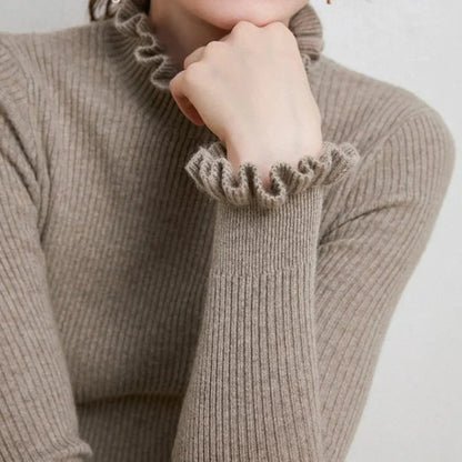 Jersey Mujer Cuello Alto Cálido