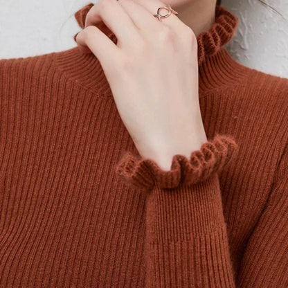 Jersey Mujer Cuello Alto Cálido