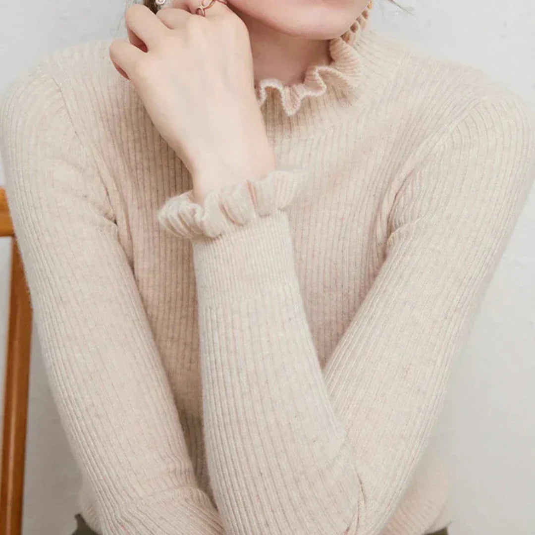 Jersey Mujer Cuello Alto Cálido