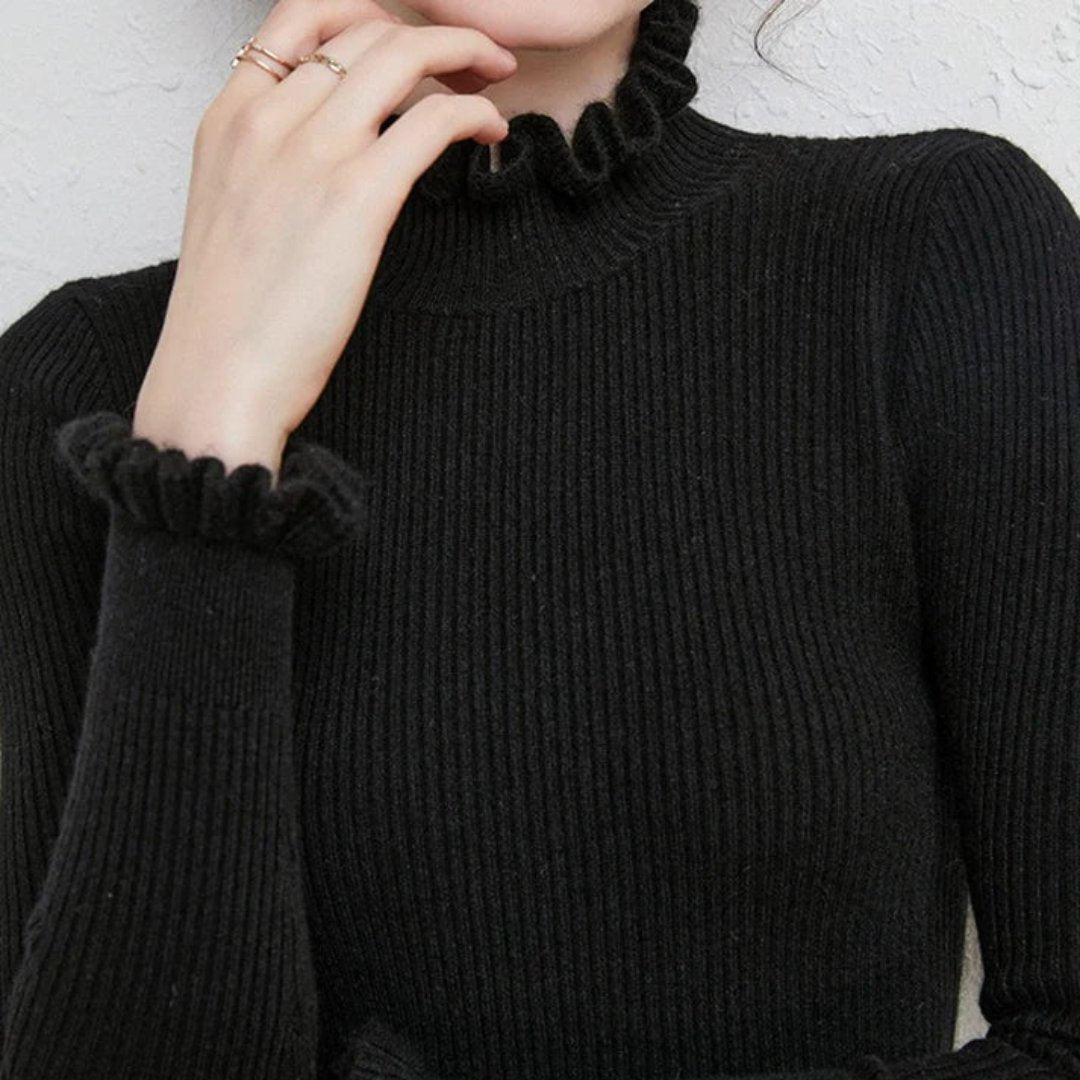 Jersey Mujer Cuello Alto Cálido
