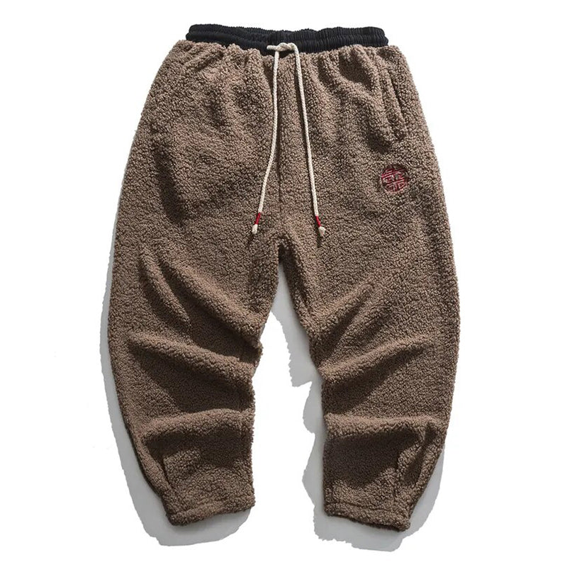 Pantalones Deportivos Hombre Forro Polar Cálido