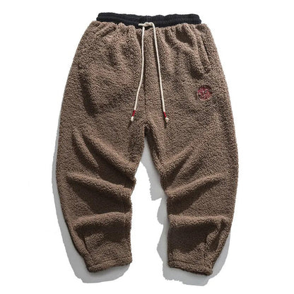 Pantalones Deportivos Hombre Forro Polar Cálido