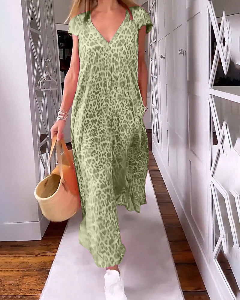 Vestido de verano estampado divertido para mujer