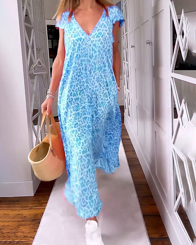 Vestido de verano estampado divertido para mujer