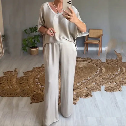 Conjunto Noche Satín Elegante