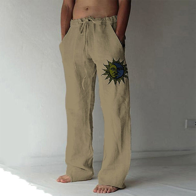 Pantalones Lino Ligeros Hombre Verano - Vestiria
