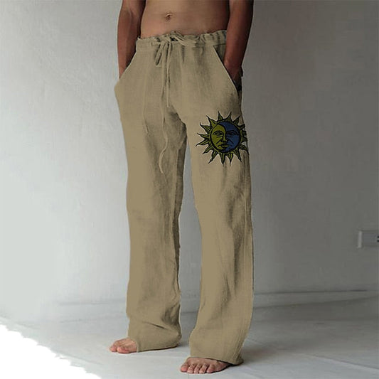 Pantalones Lino Ligeros Hombre Verano - Vestiria