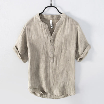 Camisa Lino Hombre Fresca y Clásica