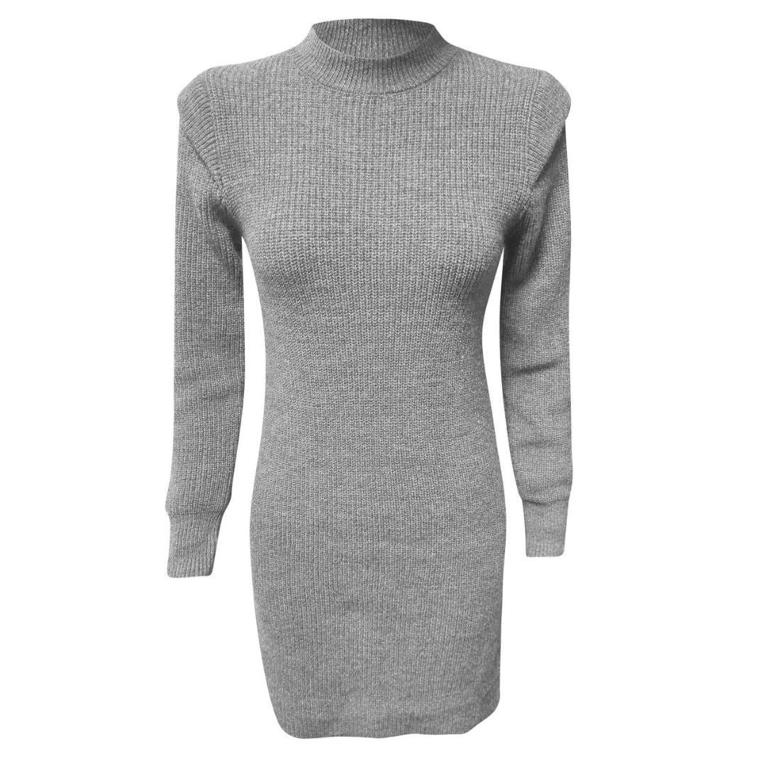 Vestido Femenino Manga Larga Elegante