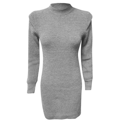 Vestido Femenino Manga Larga Elegante