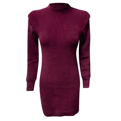Vestido Femenino Manga Larga Elegante