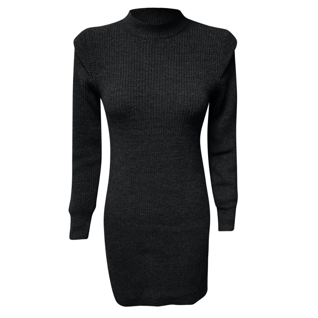 Vestido Femenino Manga Larga Elegante - Vestiria