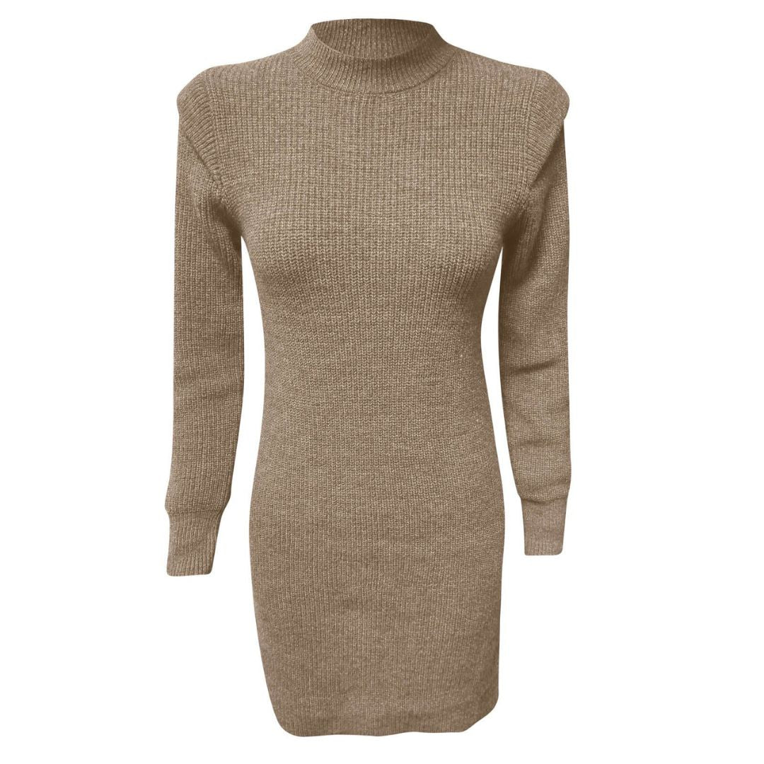 Vestido Femenino Manga Larga Elegante