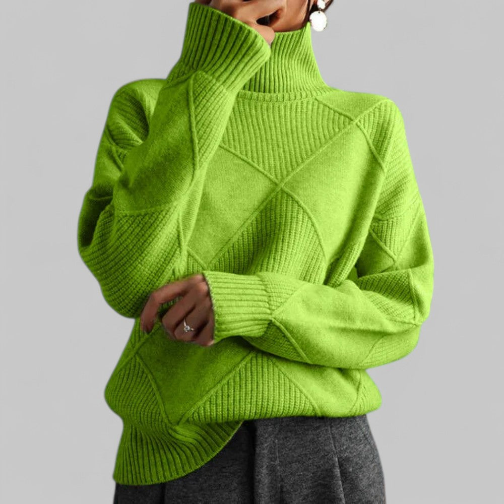 Sudadera Mujer Cuello Alto Estampada Invierno