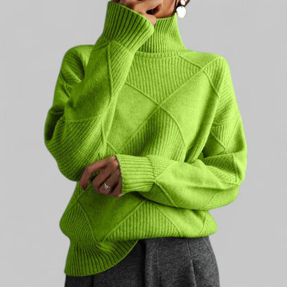 Sudadera Mujer Cuello Alto Estampada Invierno