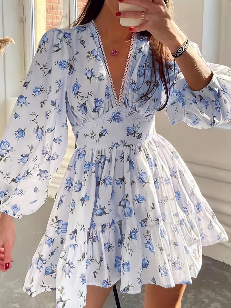 Vestido Floral Elegante Falda Ligera
