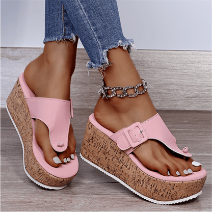 Sandalias Mujer Cuña Alta y Plataforma