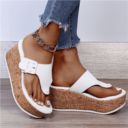 Sandalias Mujer Cuña Alta y Plataforma