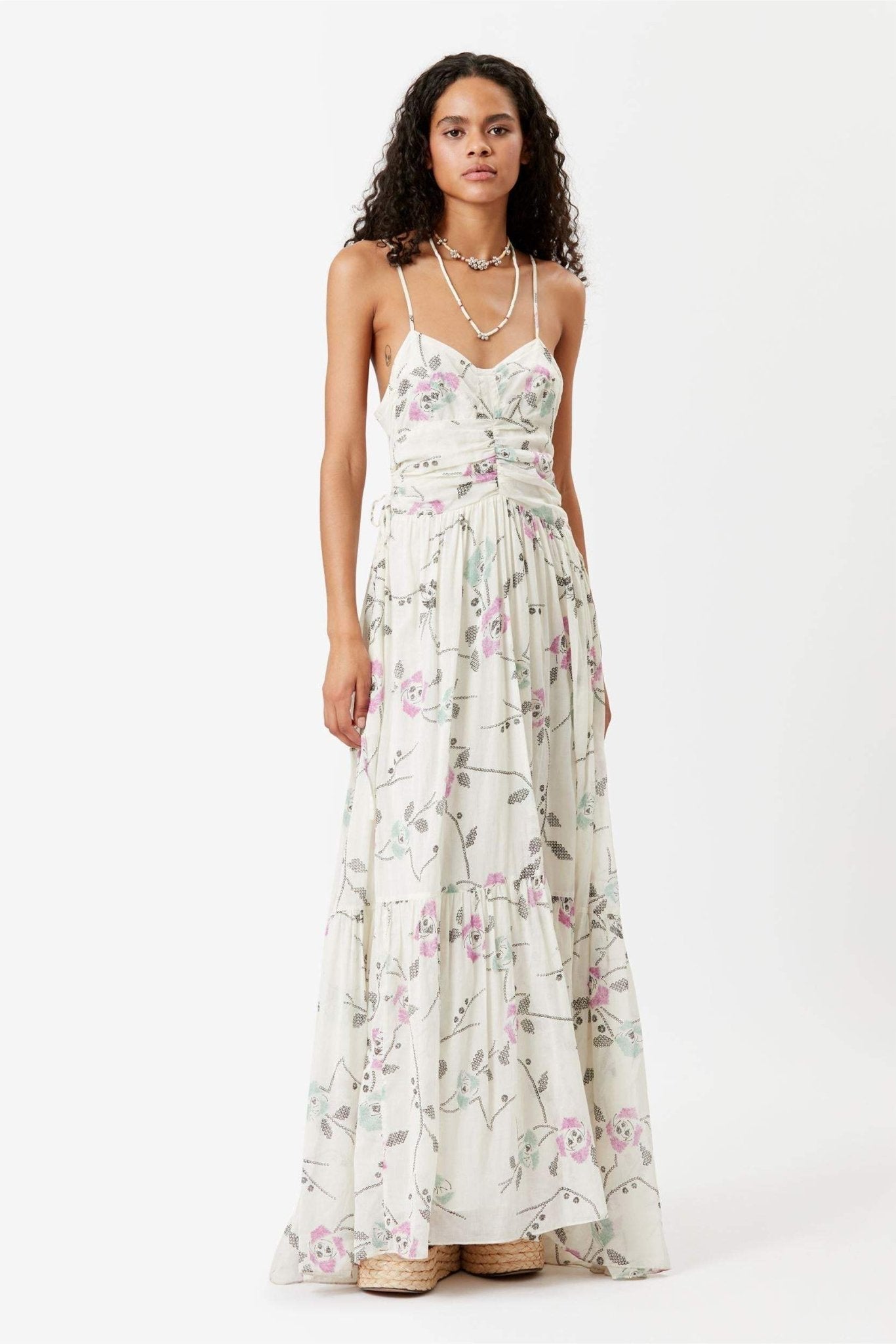 Vestido Maxi Floral Estilo Boho - Vestiria