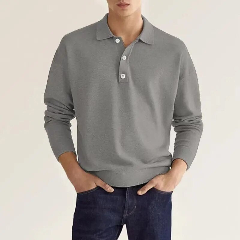 Polo Manga Larga Clásico y Cómodo - Vestiria