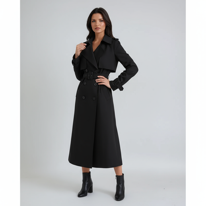 Abrigo Trench Mujer Invierno Cinturón Ajustable