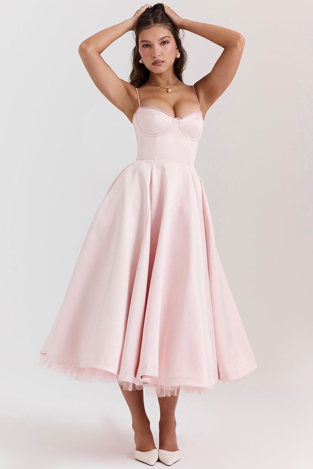 Vestido Cocktail Midi Elegante Fiesta Mujer - Vestiria