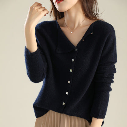Blusa de Punto Clásica con Cierre