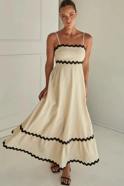 Vestido Capri Elegante Contraste