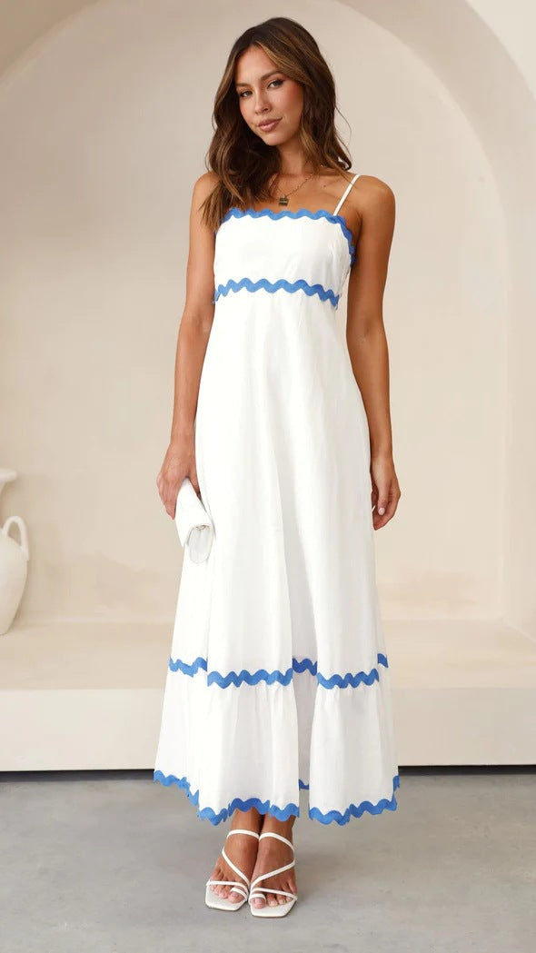 Vestido Capri Elegante Contraste