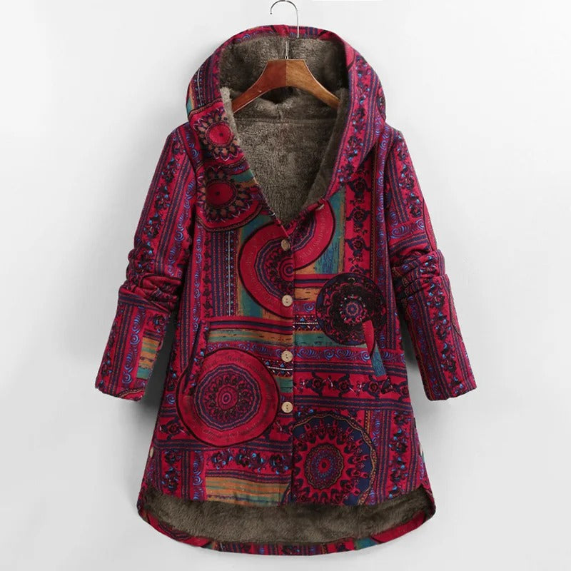 Chaqueta Patchwork Abrigada Mujer