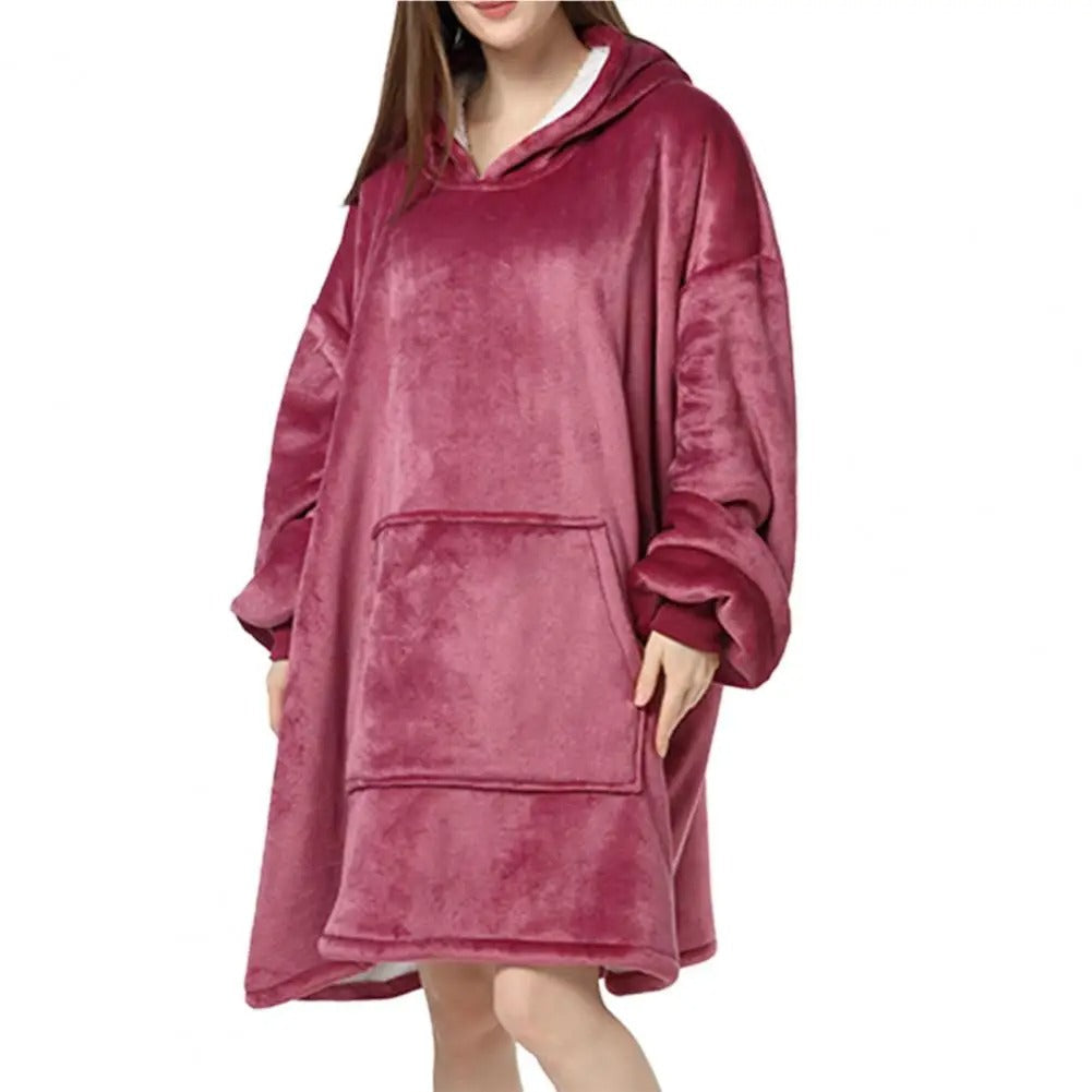 Vestido Hoodie Grande Suave Mujer