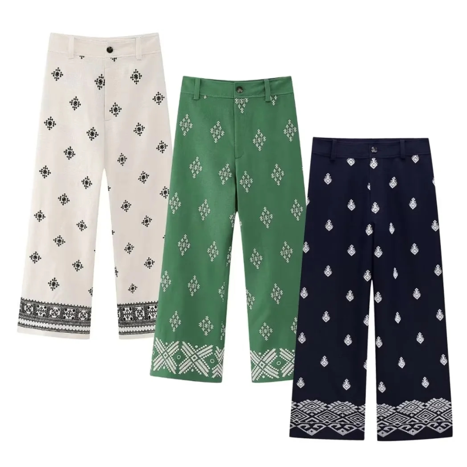 Pantalón Mujer Estampado Floral - Vestiria