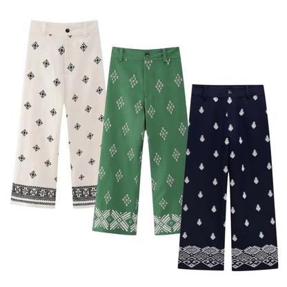 Pantalón Mujer Estampado Floral - Vestiria