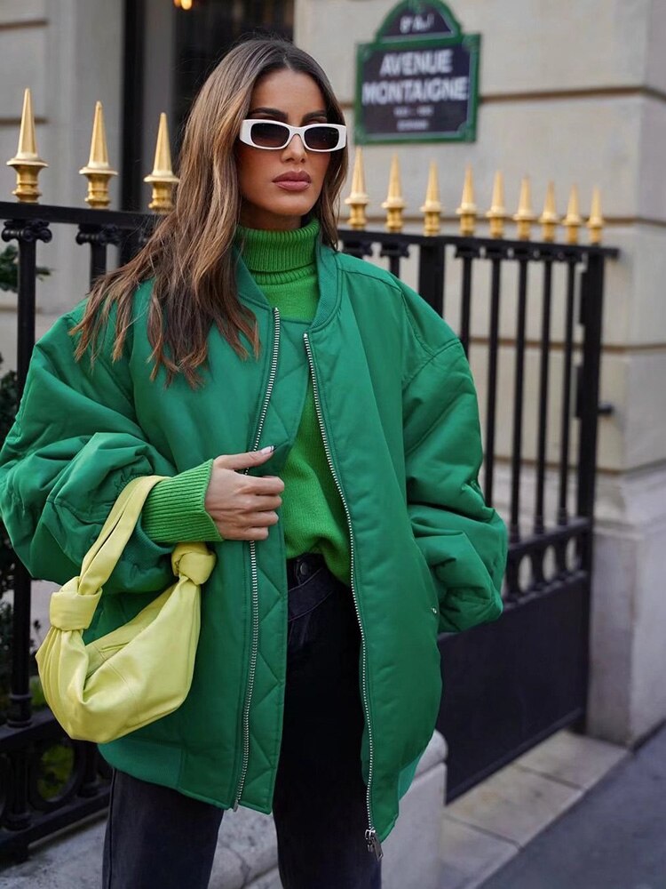 Chaqueta bomber grande mujer moda urbana - Vestiria