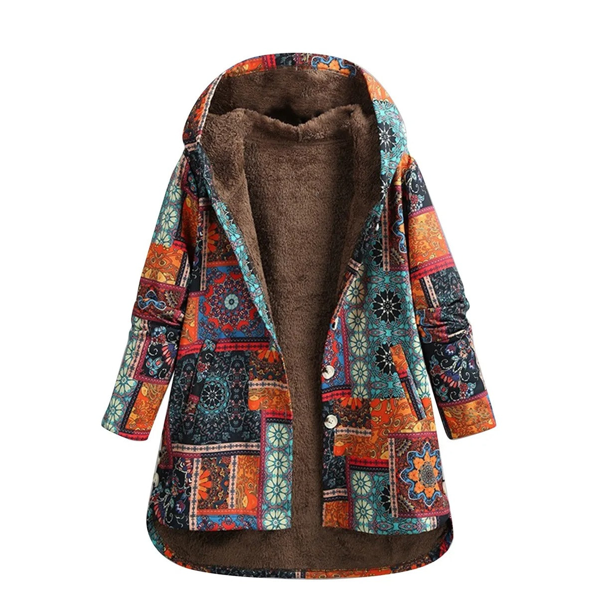 Chaqueta Patchwork Abrigada Mujer