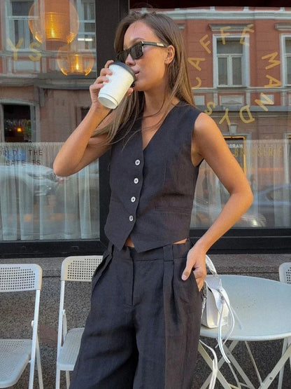 Chaleco y Pantalón de Algodón Cálido