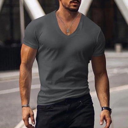 Camiseta Hombre ajustada con Escote en V - Vestiria