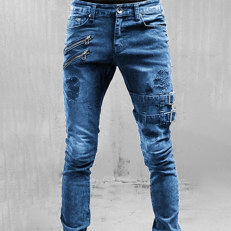 Vaqueros Azul Clásicos Moda